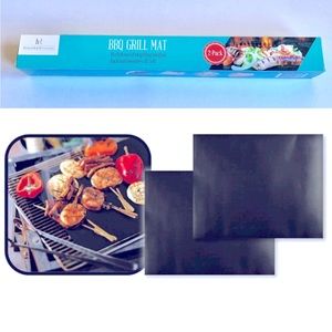 3/$15 NEW BBQ GRILL MATS 16" x 13" Black 2 Pack
